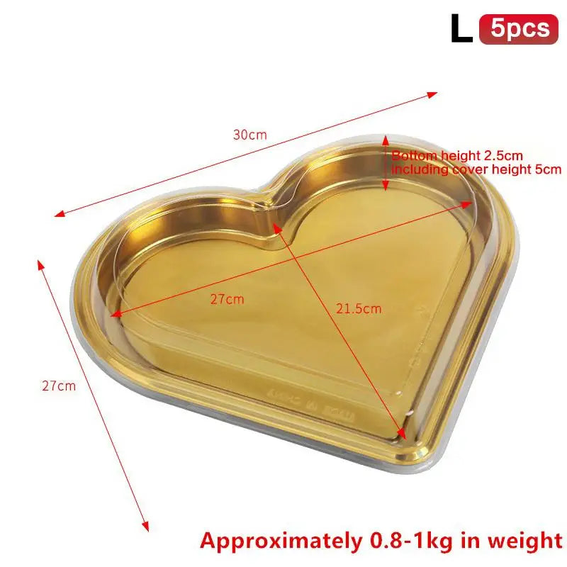 Heart Shaped Candy Box Lid Fruit Snack Storage Containers Sugar Qme L