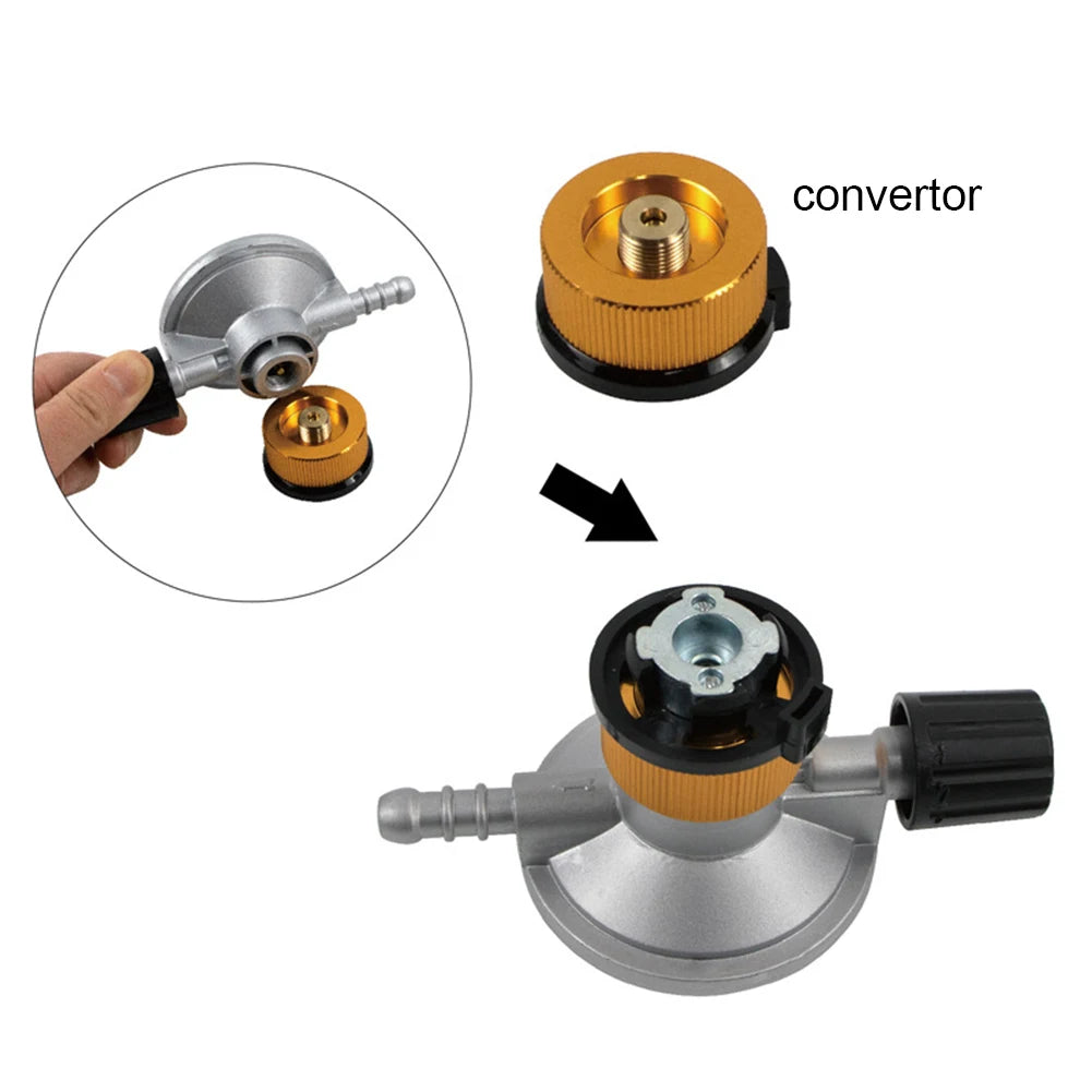 Low Pressure Gas Regulator Adjustable Flow Low Pressure Propane Regulator Propane Disposal Bottle Connection Regulator Kit Qme