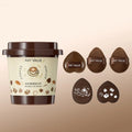 Mini Coffee Powder Puff Wet Dry Fingertip Sponge Soft Skin-friendly Qme Set