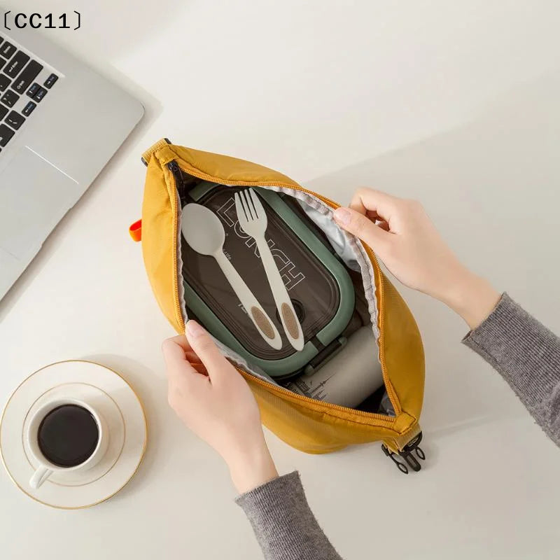 Insulated Lunch Bag Solid Aluminum Foil Rice Meal Ice Portable Dinner Qme