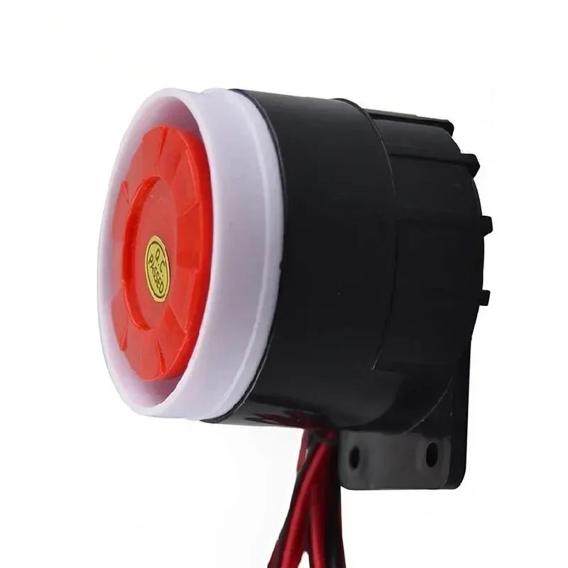 2pcs Piezoelectric Buzzer Alarm Horn Anti-theft Alarm Wired 12v High Decibel Police Siren Air Raid Siren Security Alarm Qme