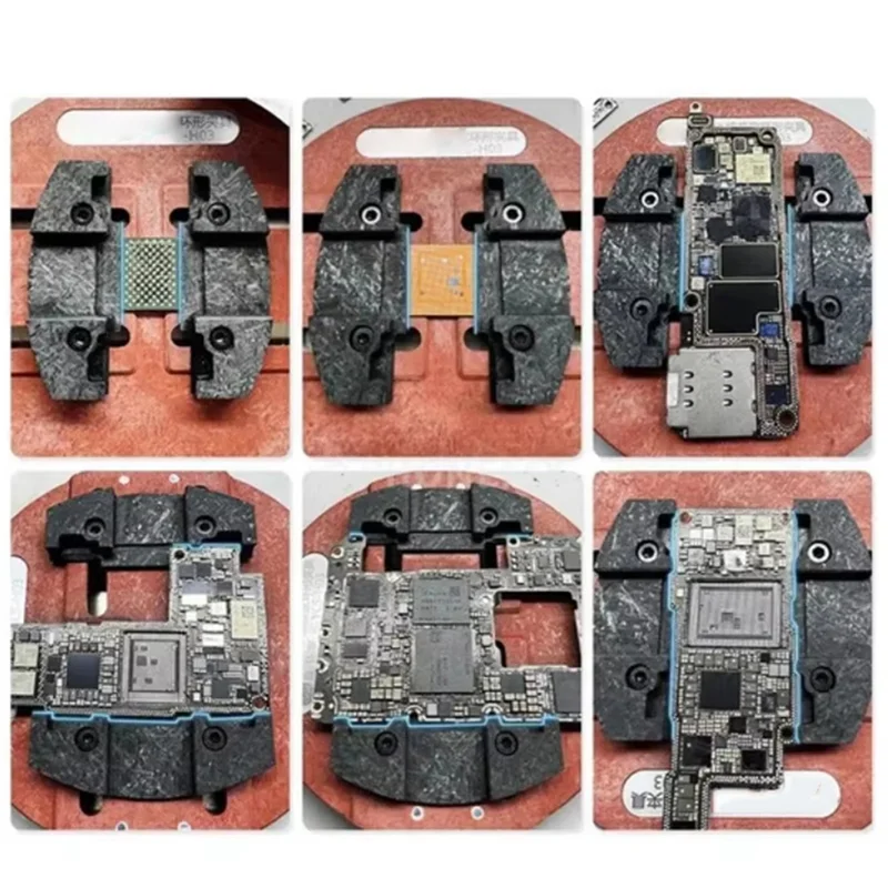 A02F-Board Holder Universal Phone PCB BGA Circular Fixture Motherboard CPU IC Chip Glue Tin Remove Soldering Repair Clamp Qme