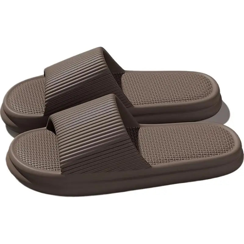 Thick Platform Bathroom Home Slippers Women Fashion Soft Sole EVA Indoor Slides Woman Sandals 2026 Summer Non-slip Flip Flops Qme 38 Brown