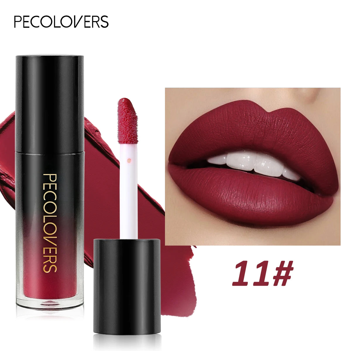 Multiple Colors Matte Velvet Lip Gloss Waterproof Long-lasting Qme 11