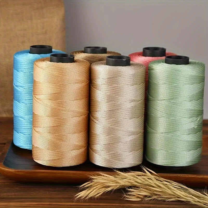 250g Of flat belt Thread, Light polyester Flat Band Yarn, Hollow Yarn, Hand-knitted Hook, DIY Summer Cool Sun Hat, Cushion Qme