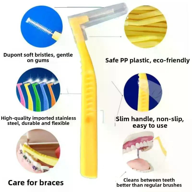 Interdental Brushes Eco-friendly Soft Bristles Assorted Sizes Qme