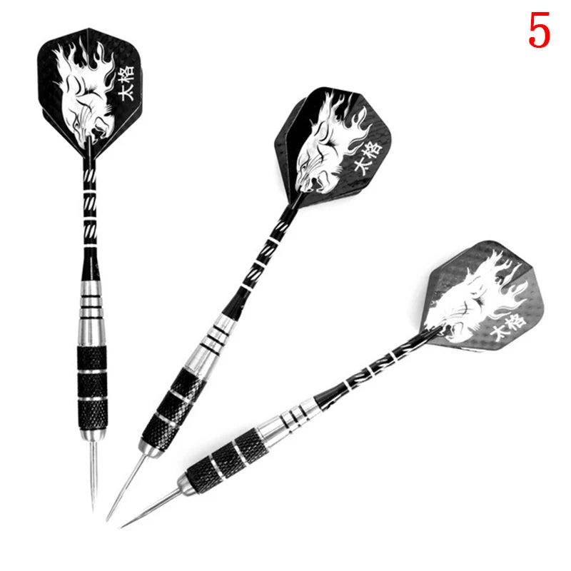3 Pieces In A Pack 22g Anti-fall Needles Full Metal Darts Set Safety Video Game Darts Indoor Soft Darts Steel Shaft Darts Qme E