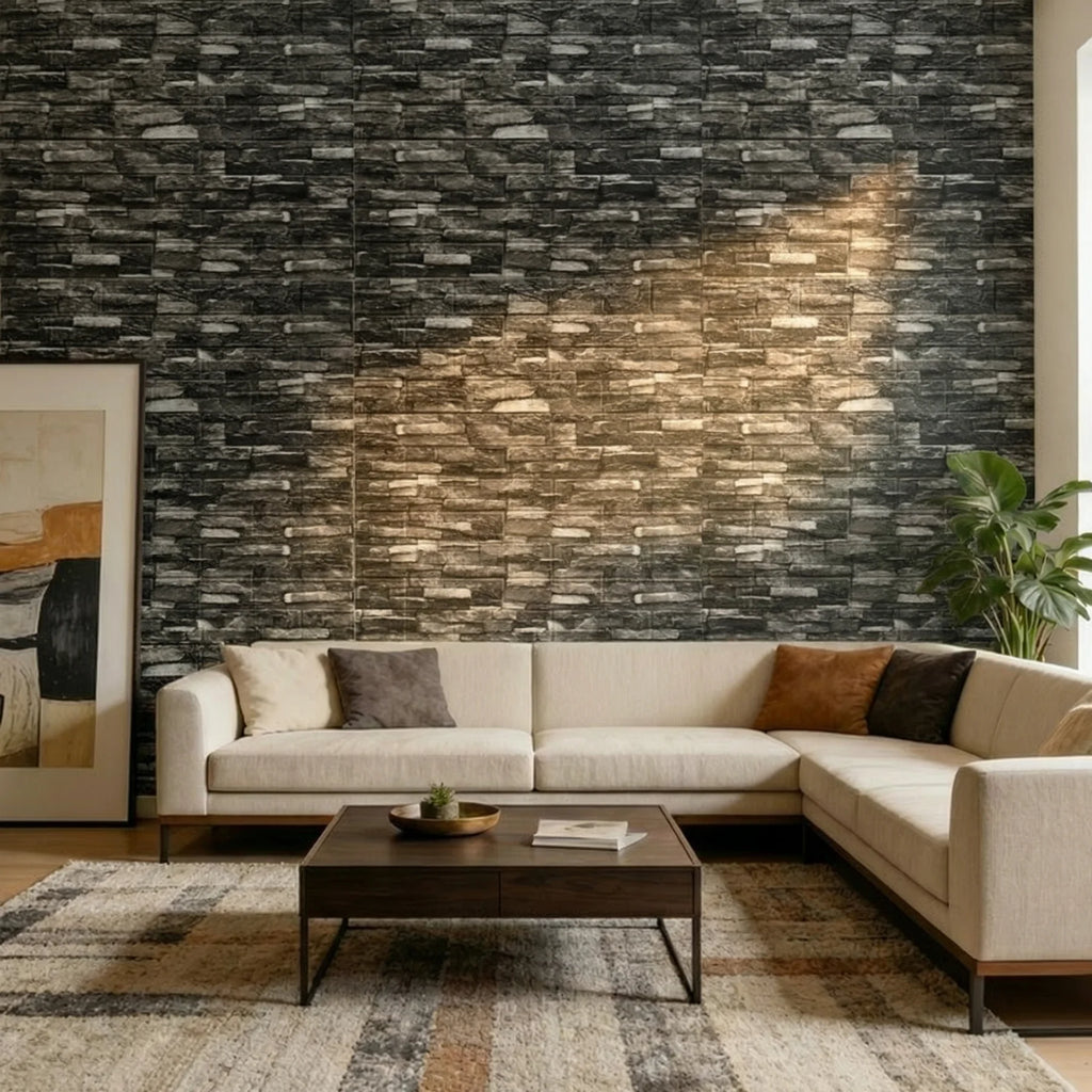 Stain Resistant Waterproof 3D Brick Wallpaper 38 5cmx35cm Wall Qme