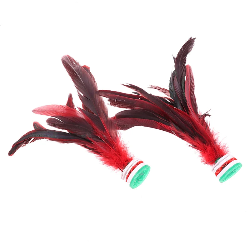 Chinese Jianzi Colorful Chicken Feather Shuttlecock Adult Fitness Qme