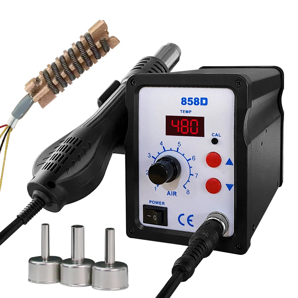 858D Air Gun BGA Soldering Rework Station Blower Hair Dryer Hairdryer Qme 858D A2 110V US Plug