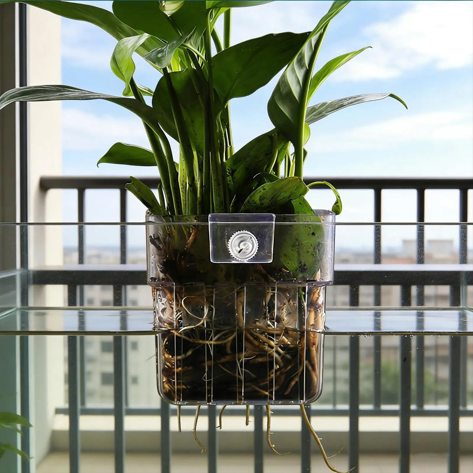 1pcs Plant Holder For Fish Tank Transparent Hangable Pot Cup Aquatic Plant Holder For Fish Tank Hydroponic System Indoor Home Qme