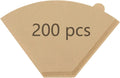 4 Cone Coffee Filters 8-12 Cup Disposable Filter Pour Over Drip Maker Qme 200pcs