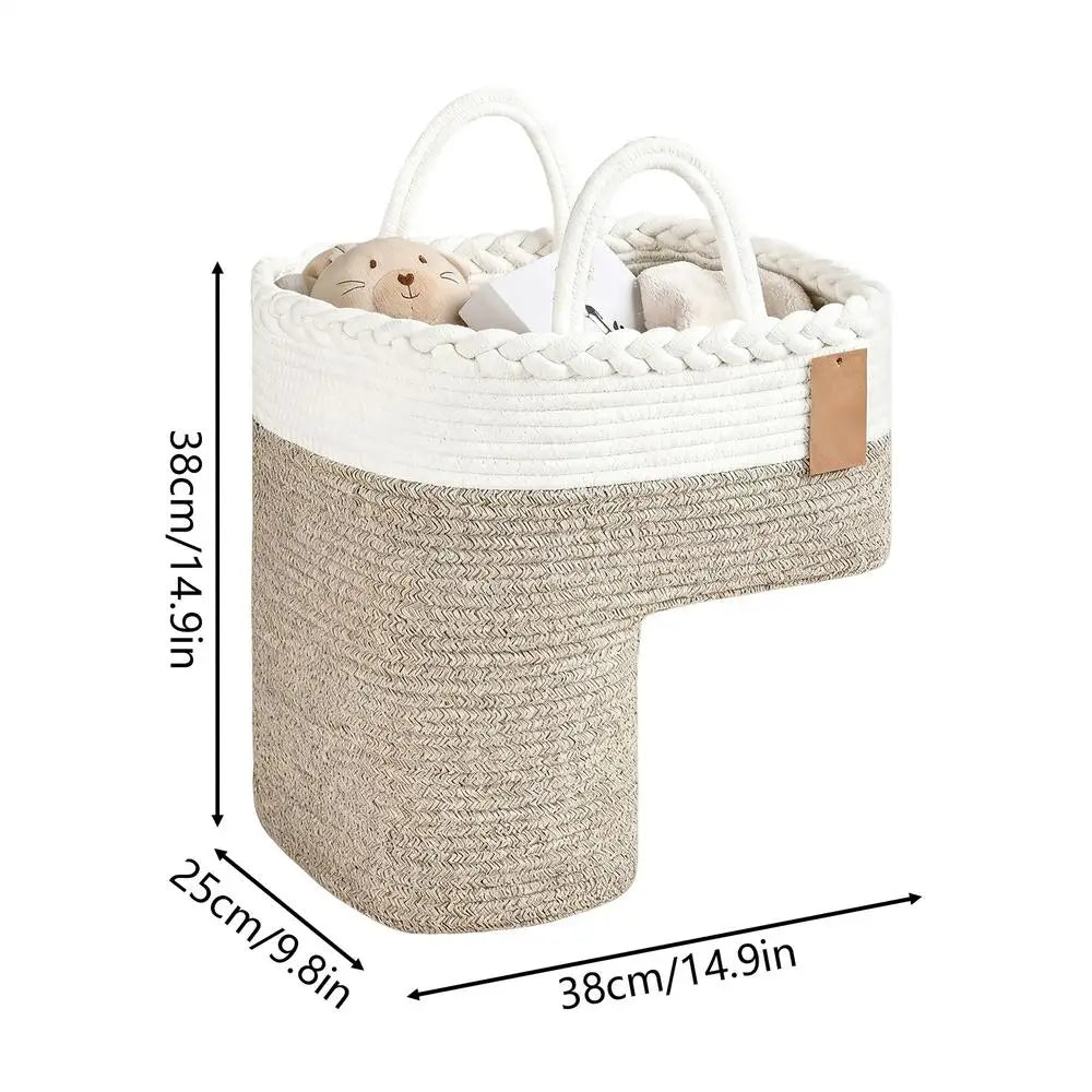 Stair Basket Foldable Woven Large Capacity Step Organizers Staircase Dirty Clothes Basket For Tools Office Apartment Household Qme 01 China Mainland