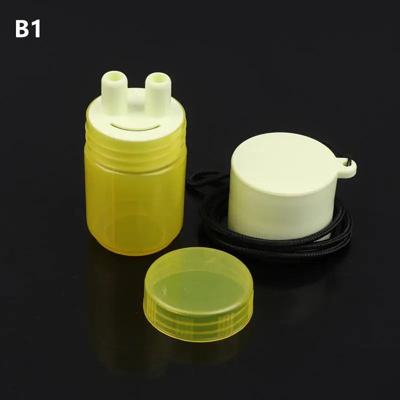 Herbal Inhalant Inhaler Accessory Two Nostrils Sticks Tubes Cap Qme B1