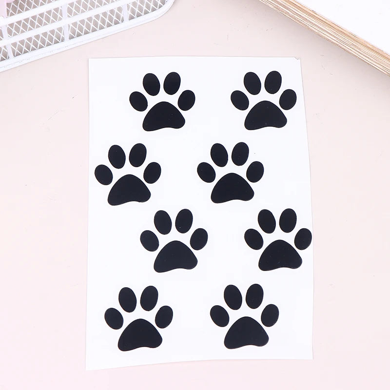 DIY Cute Cat Paw Bike E-bike Frame Reflective Stickers Bicycle Body Qme A1