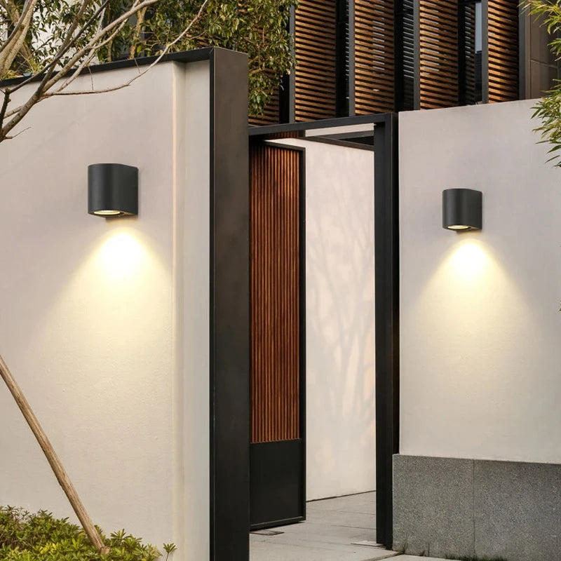 5W Outdoor IP65 LED Wall Lamps Modern Waterproof LED Sconce Porch Garden Aisle Exterior Wall Mount Lighting Fixture110/220V Qme