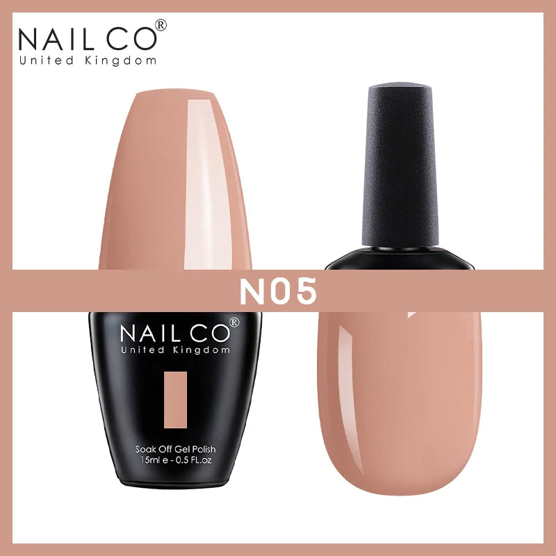 NAILCO Nude Nails Gel Nail Polish UV LED Semi-permant Varnish Hybrid