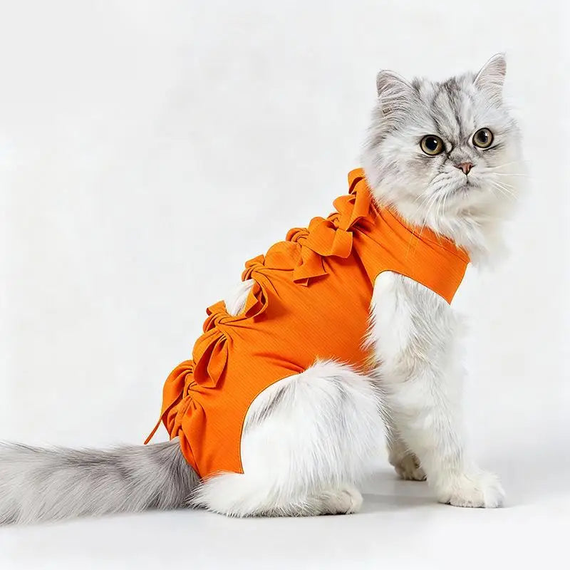 Postoperative Recovery Anti Licking Clothing Adjustable Cat Wound Qme B L