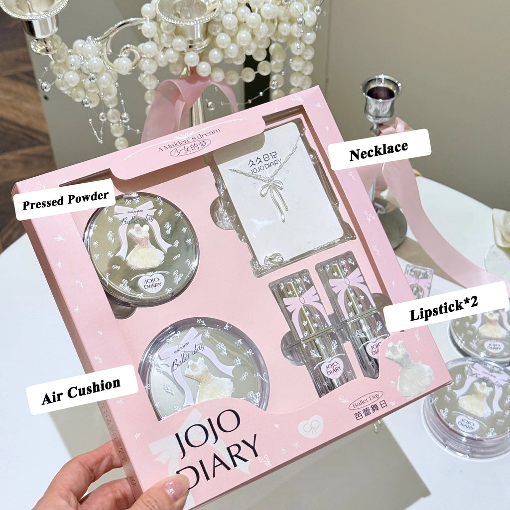JOJO DIARY Ballet Day Series Makeup Box Fitting Base Colored Lipstick Qme JJ089