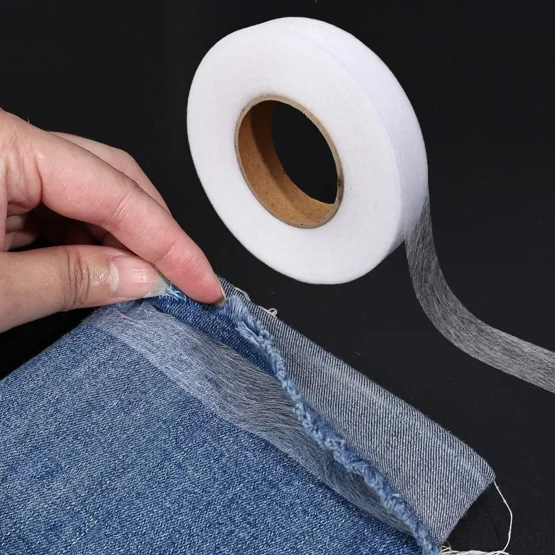 Self Adhesive Pants Hem Tape Iron DIY Jean Clothes Length Shorten for Hats Clothes Hot Melt Double-Sided Tape Sewing Tool Qme 5pcs-A