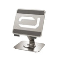New Mobile Phone Tablet Bracket Desktop 360-degree Rotating Bracket Aluminum Alloy Painting Game Live Broadcast Tablet Stands Qme silvery