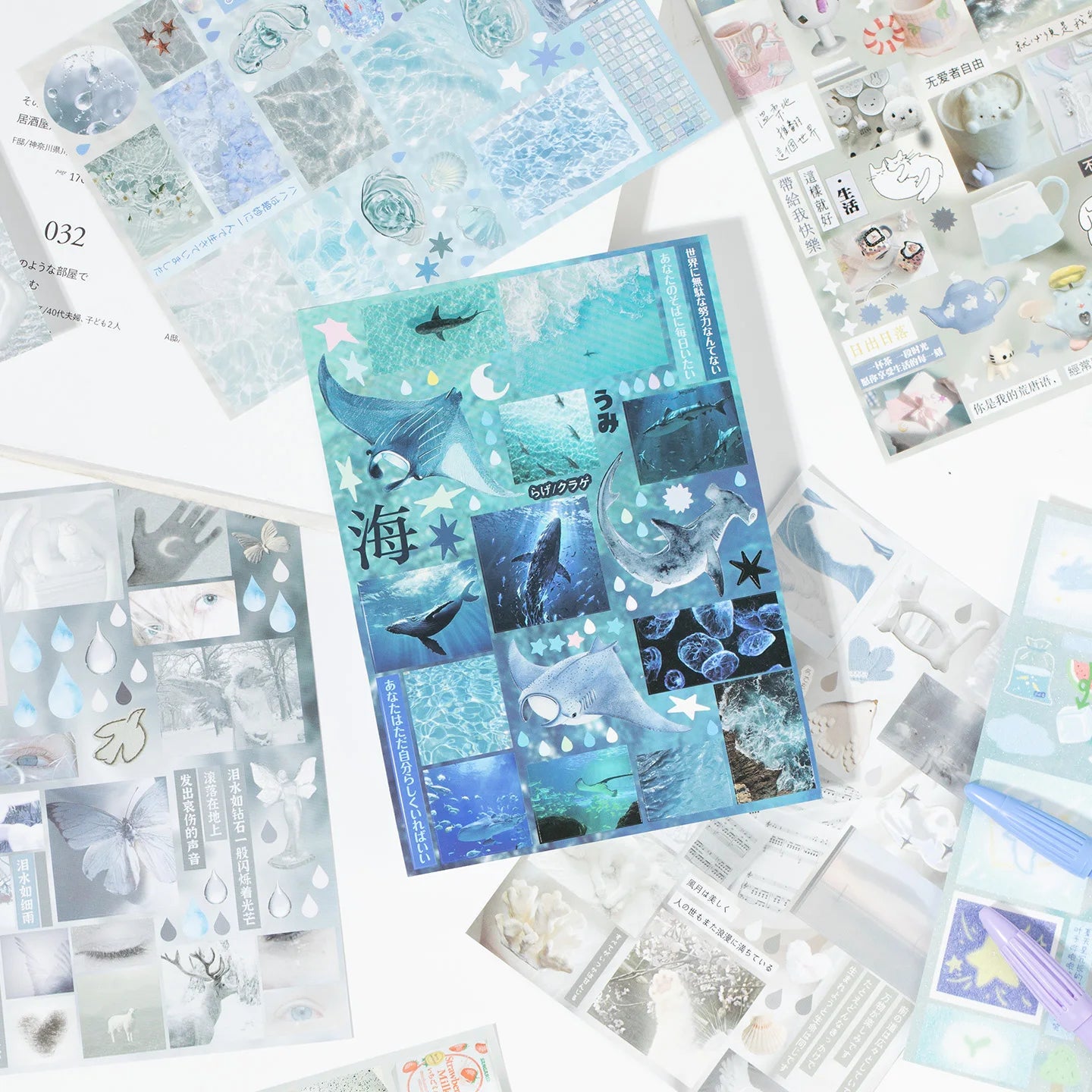 Evening Breeze Letter 30/60 sheets/Piece Decorative Sticker Book School Stationery Stickers Laptop Journal Photocard Kids Gift Qme 2A
