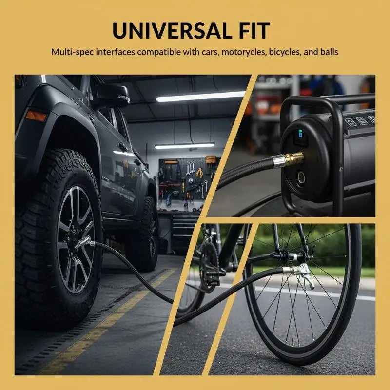 Cannot Deflate Car Bike Motorcycle Tire Air Inflator Hose Inflatable Qme