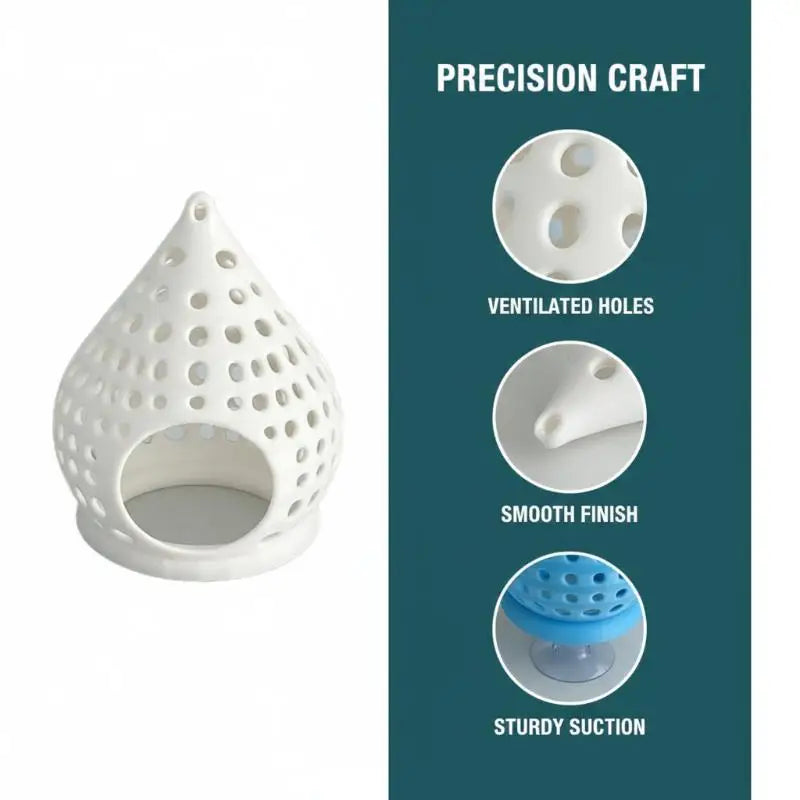 Fish Aquarium Tank Decoration Accessories Suspended Cone Bed Hideout Qme