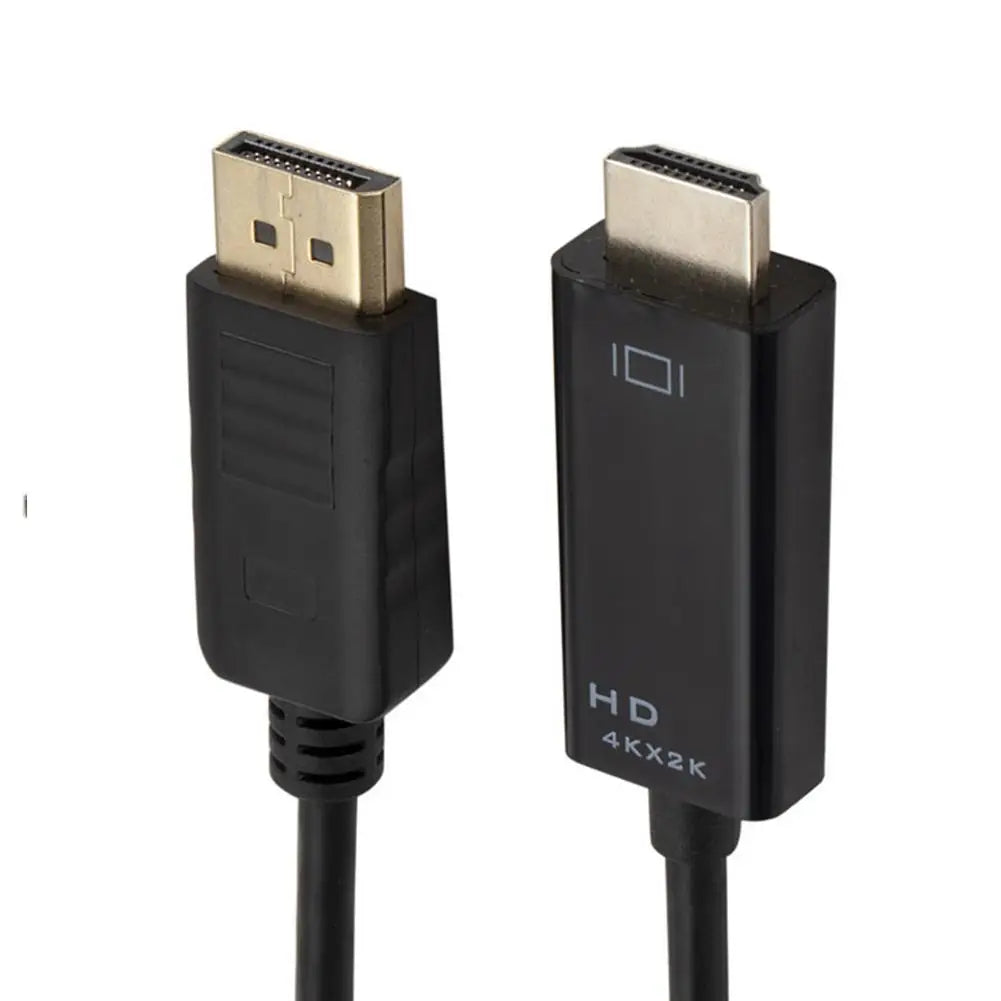 4K 2K DisplayPort to HDMI-compatible Video Audio Converter Adapter Display Port Cable DP For Laptop Projector PC TV Monitor Qme