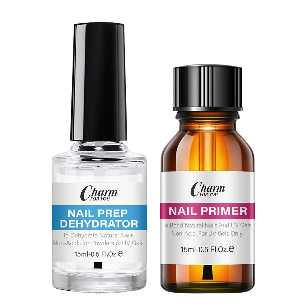 Gel Nail Preparation Drying Agent Acid-free Base Coat Alcohol-free Qme 2pcs