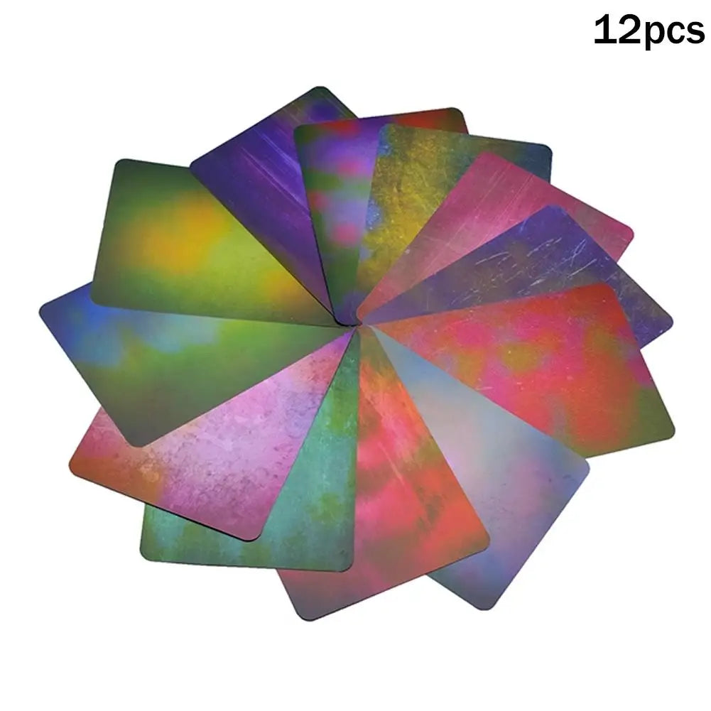 Macro Photography Background Card With Multiple Colors, Light Absorbing Materials Ecological Photography Blurred Background Qme 12pcs