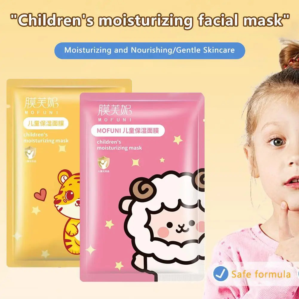 Animal Spa Masks Kids Facial Mask Gentle Hydrating Moisturizing Qme