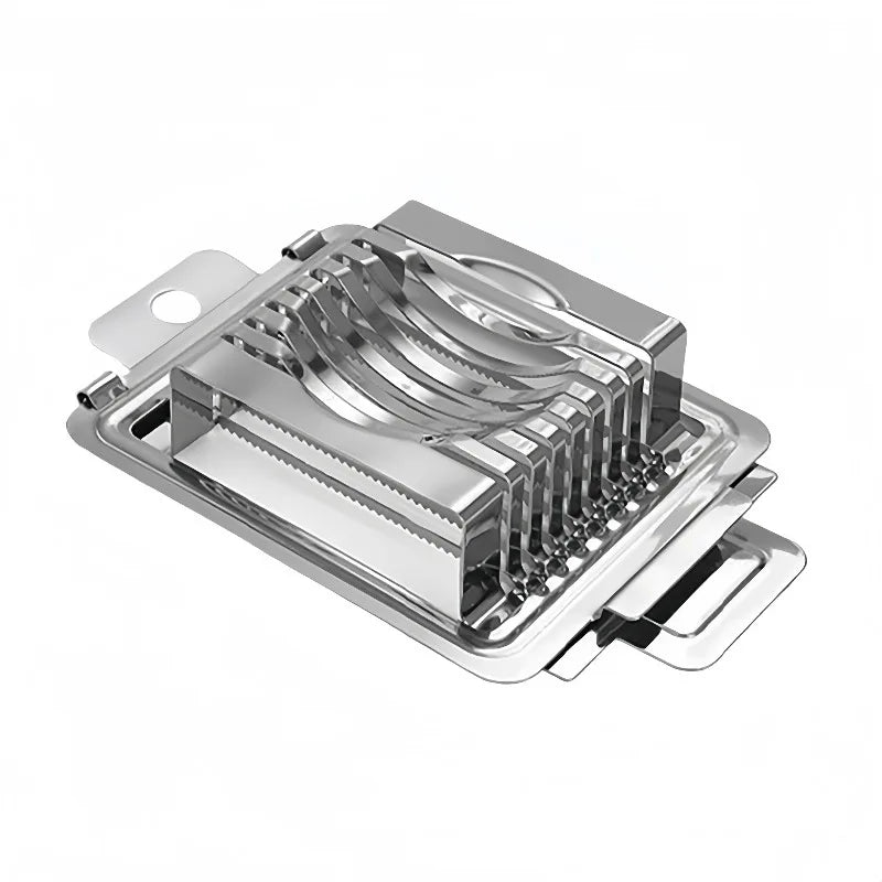 1pc Egg Cutter Multifunctional Manual Stainless Steel Fancy Egg Cutter Household Egg Luncheon Meat Fruit Vegetable Slicer Qme 1PC