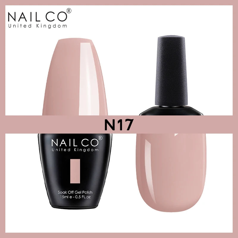 NAILCO Nude Nails Gel Nail Polish UV LED Semi-permant Varnish Hybrid Qme