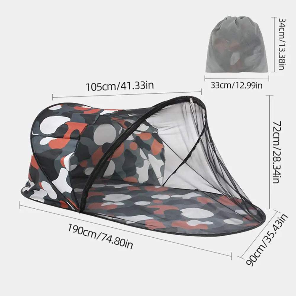 Camping Tent Quick-Opening Portable Breathable Folding Tent Easy Setting Up Protection Net For Indoor Outdoor Garden Yard Qme Green China Mainland
