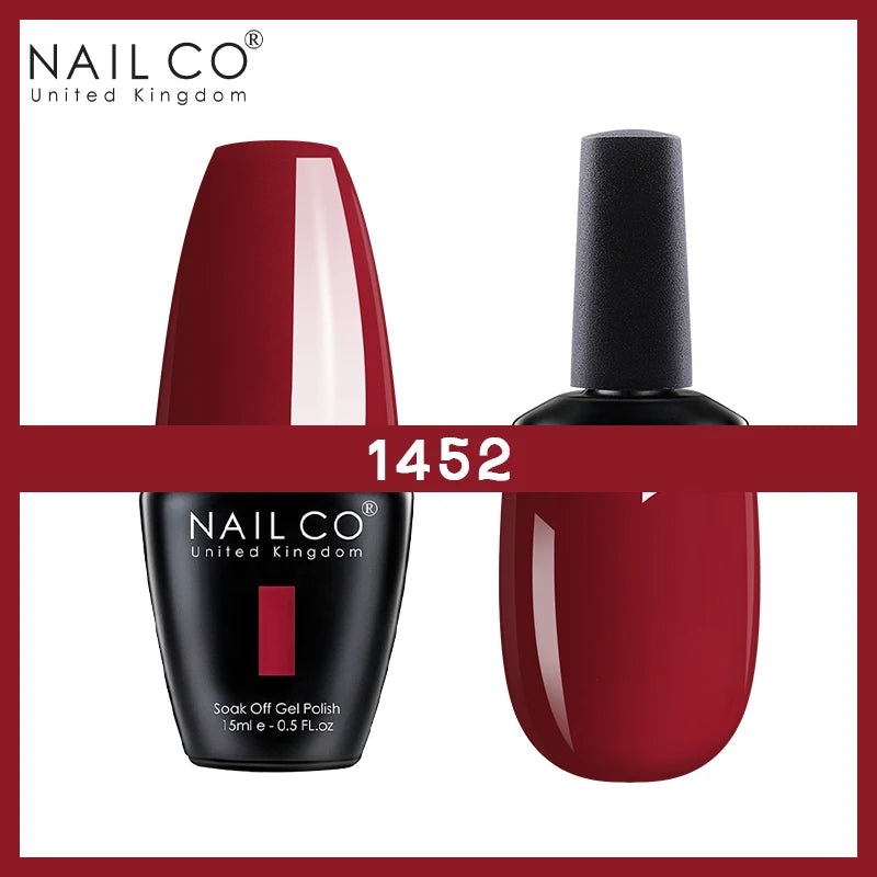 NAILCO Nude Nails Gel Nail Polish UV LED Semi-permant Varnish Hybrid Qme