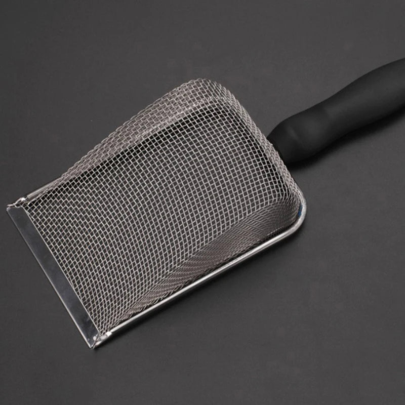 ^Pet Cleaning Tools Stainless Steel Feces Shovel Net Cat Litter Shovel Reptiles Lizard Sand Shovel Mesh Screen Fecal Spoon Qme