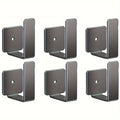 Stainless Steel Router Wall Mount Brackets, No Drill Holder for TV Box & Devices Qme 6pcs