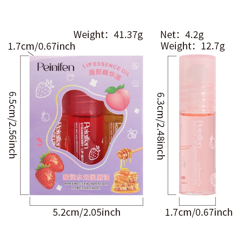 Gloss Lip Oil Lasting Moisturizing Water Locking Fruity Essence Keep Qme