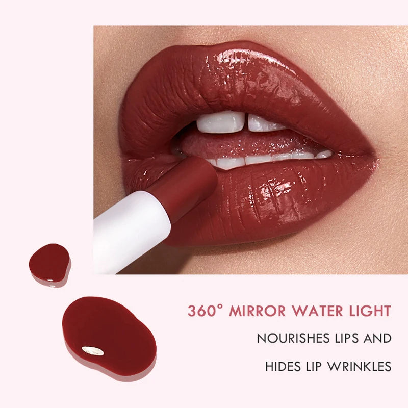 8 Colors Moisturizing Watery Lipstick Hydrating Formula Dry Season Qme