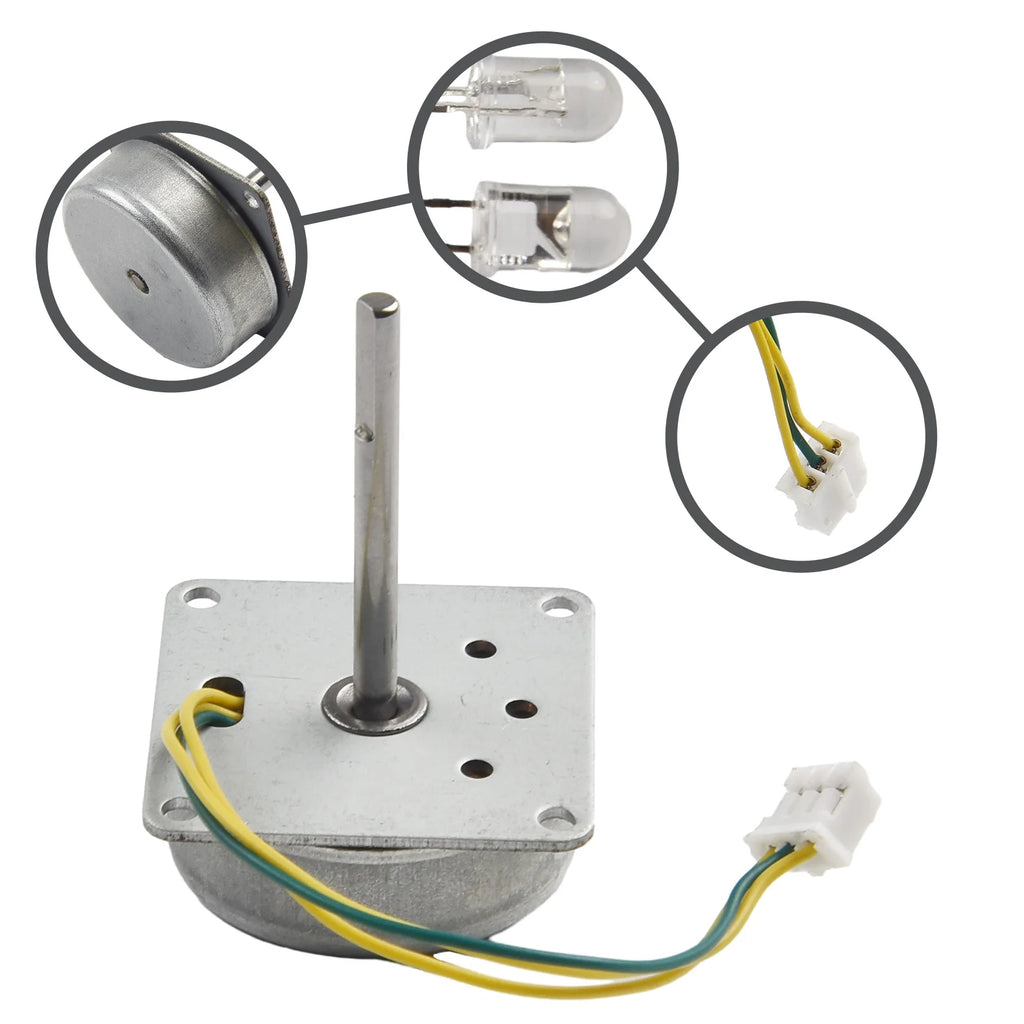 Three-phase DIY AC Brushless Generator Wind Power Hand Cranked Generator Motor 3-24V Turbine Motor Replacement Power Tools Parts Qme