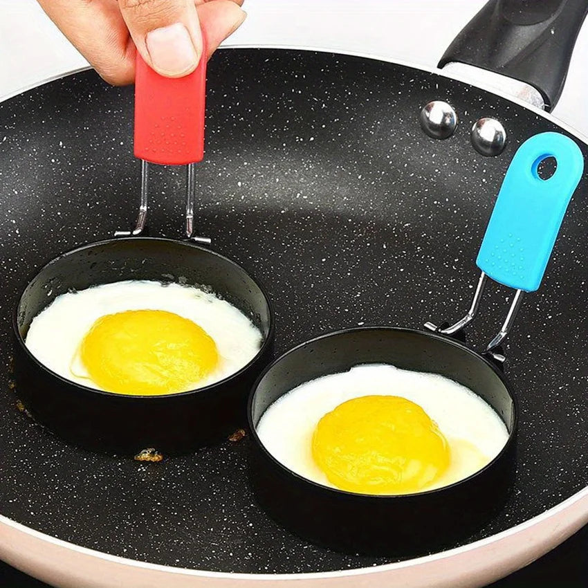 1pc Non-Stick Omelet Ring - Perfect for Camping Indoor Breakfast Sandwiches Burger & More! Qme