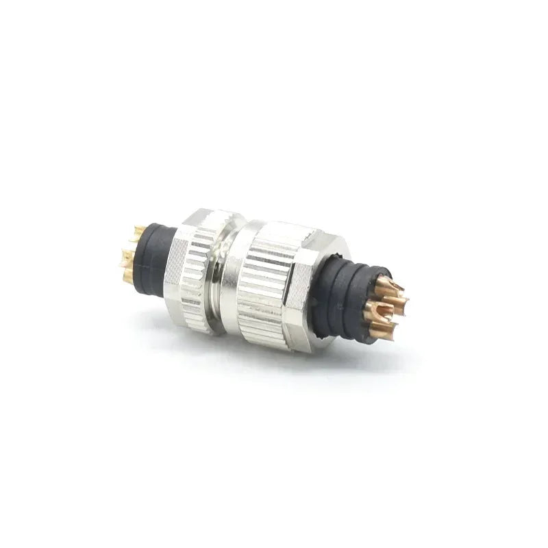 M12 S - coded Plug Connector for Motor Power Supply Line, Waterproof Pin Plug, 3+PE High Current Qme