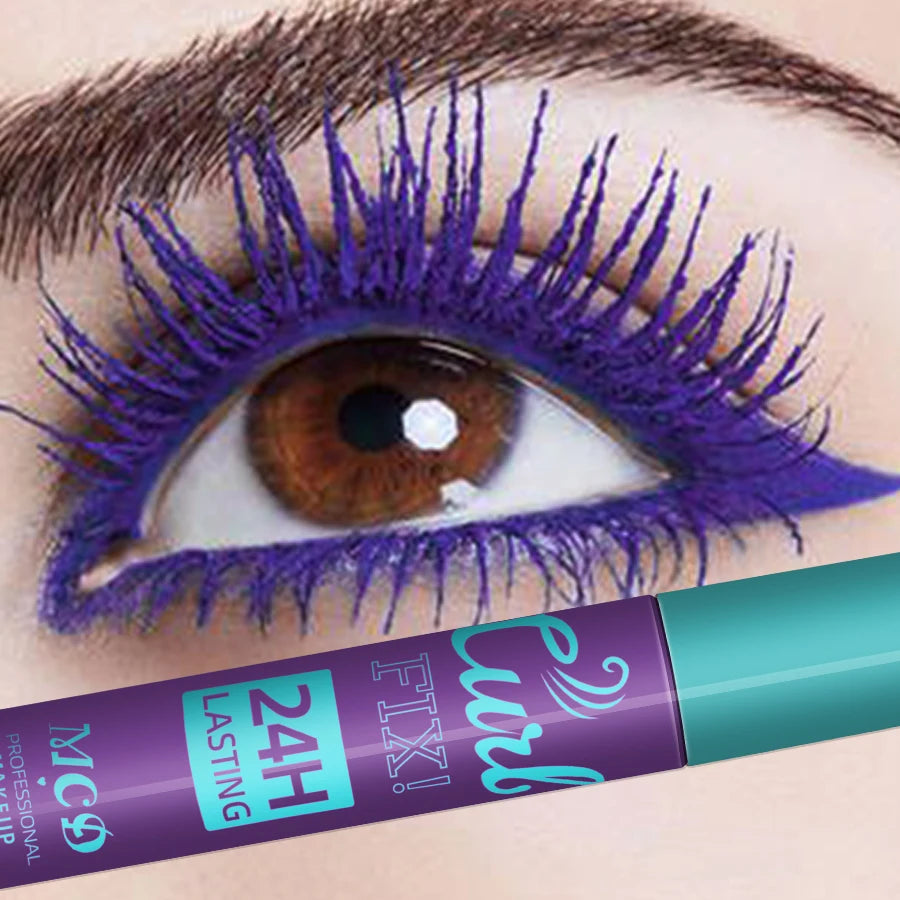 Colorful Slender Mascara Waterproof Fast Drying Curling Eyelashes Qme