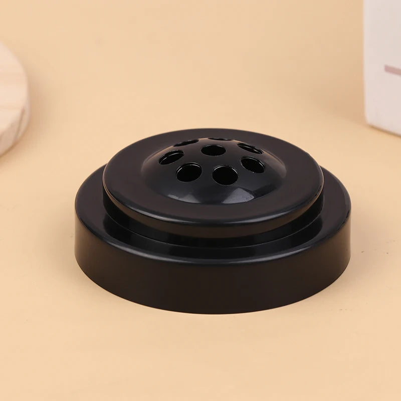 Desk Flag Stand Black Plastic Office Home Decor 8 Holes Mini Flagpole Qme