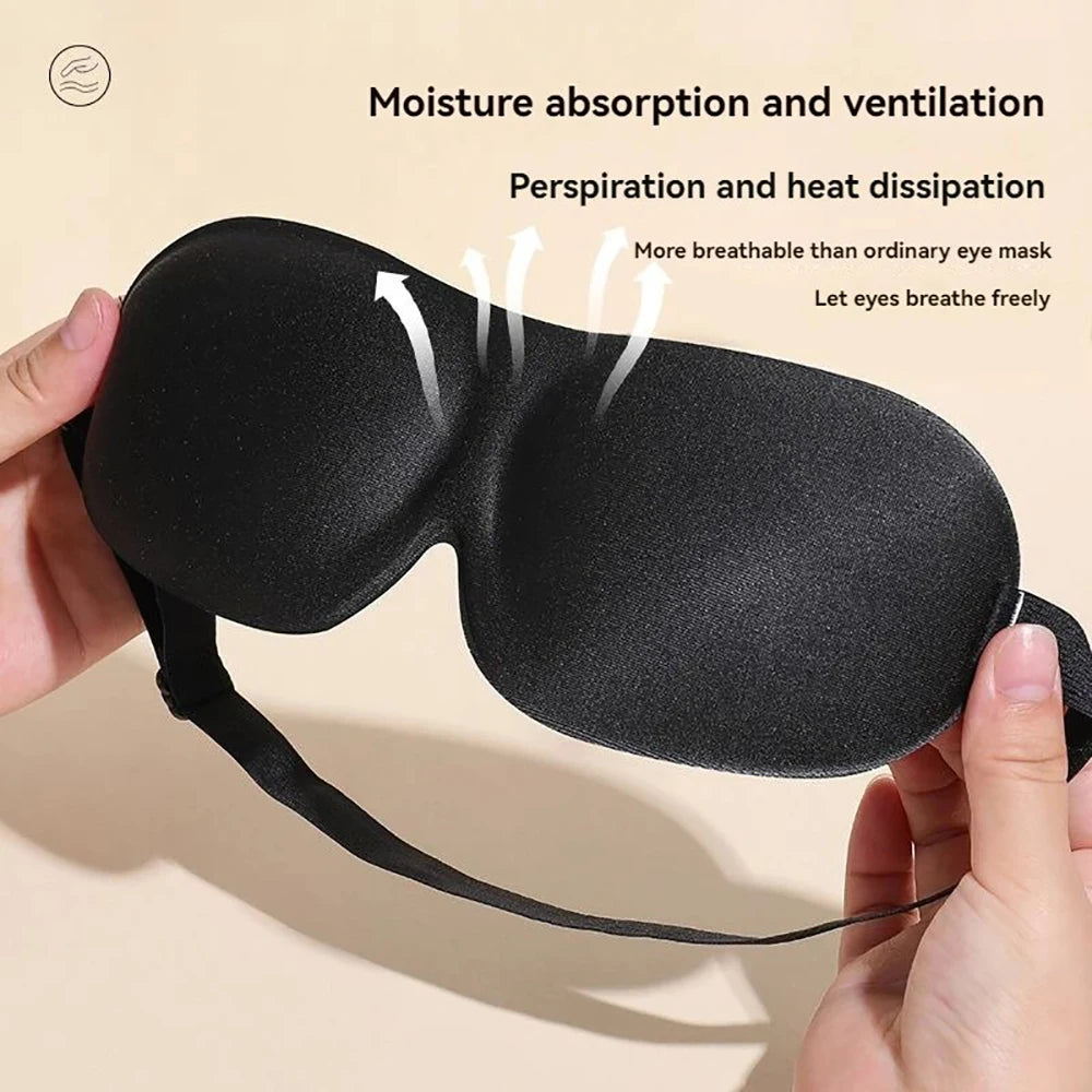 3D Eye Mask Contoured Cup Blindfold Night Sleep Face Masks Block Out Light Women Men Eyepatch Comfortable Soft Fit for Sleeping Qme