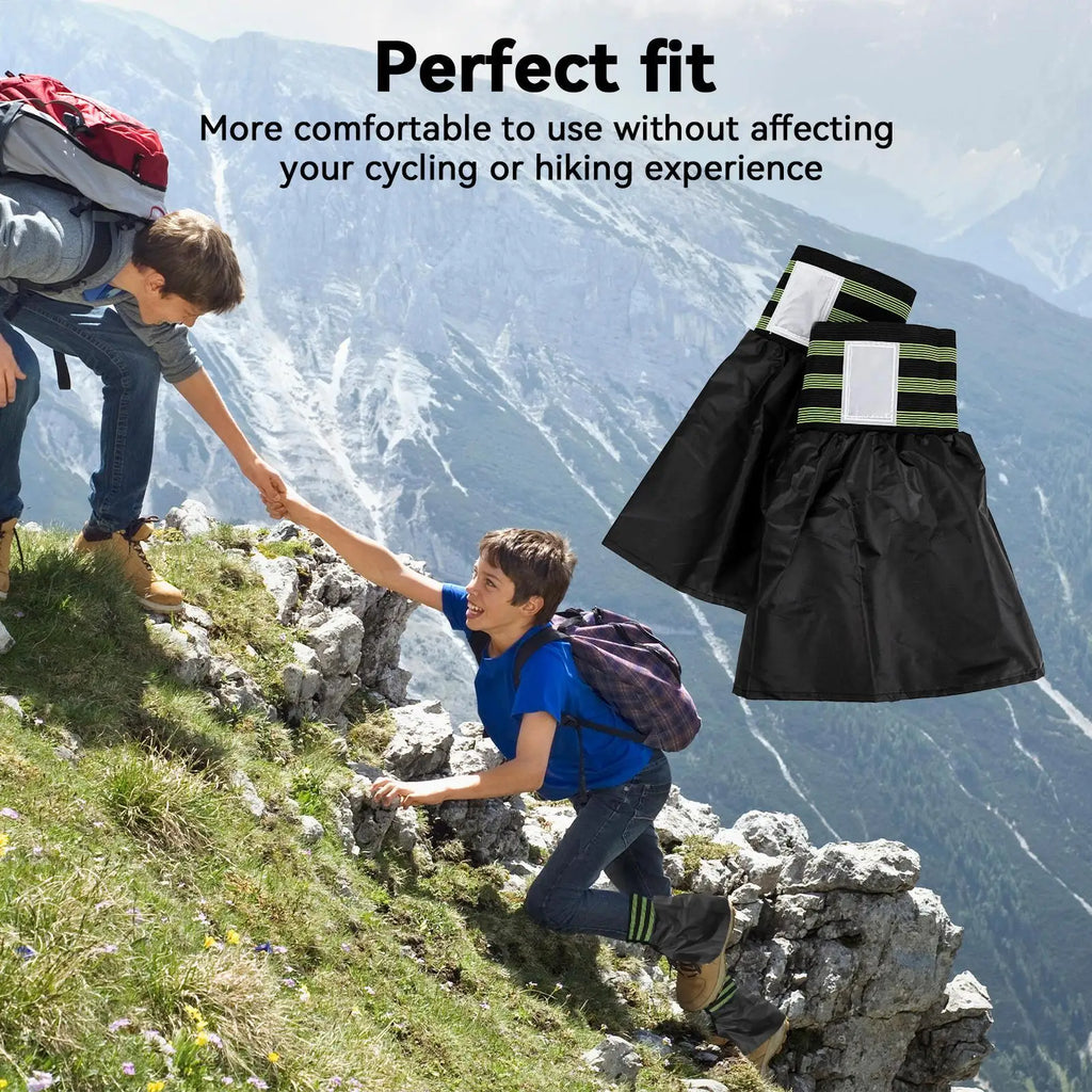 1 pair Trail Running Ankle Gaiters Trail Gaiters Low Waterproof Adjustable Trail Gaiters Low Durable Shoe Gators For Snow Hiking Qme