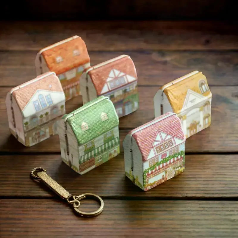 Multi-purpose Organizer Vintage European House-shaped Metal Storage Qme