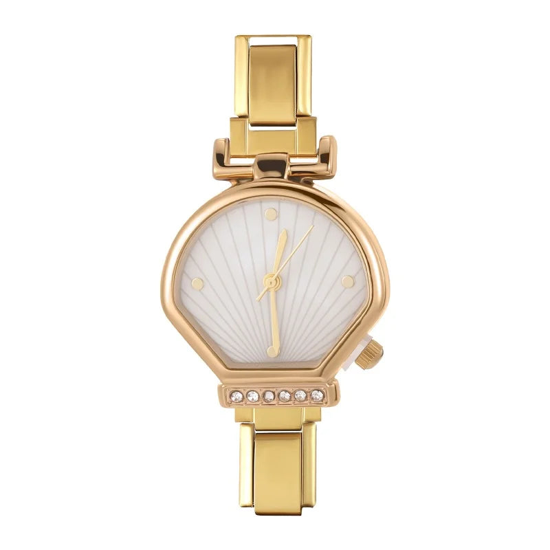 Fashion Stainless Steel Ocean Series Seashell Starfish Watch Bracelet
