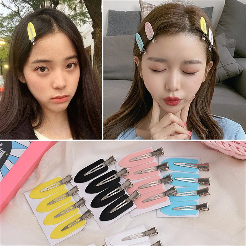 Traceless Hair Clip Cream Glue Side Girl Korean Simple Duckbill Fairy Qme